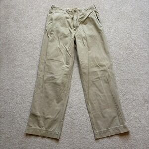Abercrombie & Fitch Chino Pants Mens 30x31 Beige AF 9.2 Vintage Fatigues Y2K Vtg